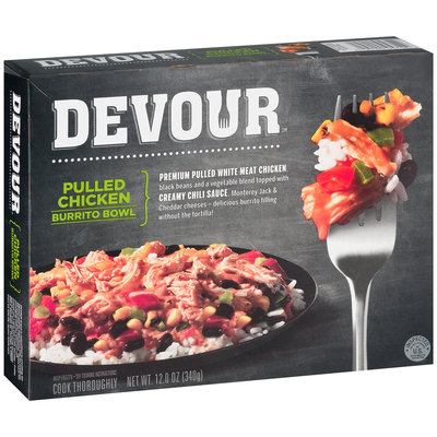Devour Pulled Chicken Burrito Bowl 12 oz. Box