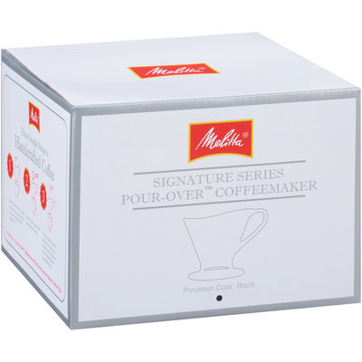 Melitta® Signature Series Matte Black Porcelain 1-Cup Pour-Over™ Coffeemaker