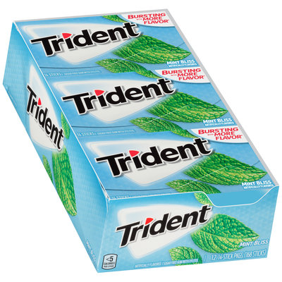 Trident Mint Bliss Sugar Free Gum with Xylitol