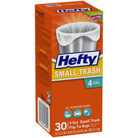Hefty® Small Trash 4 Gallon Flap Tie Trash Bags 30 ct Box