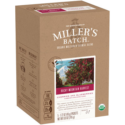 Miller's Batch™ Rocky Mountain Harvest Organic Multigrain Oatmeal Blend 5-1.72 oz. Packets