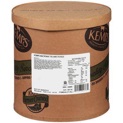 Kemps® Mackinac Island Fudge Ice Cream 3 gal. Tub