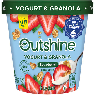 Outshine Yogurt & Granola Strawberry Frozen Yogurt 14 fl. oz. Carton