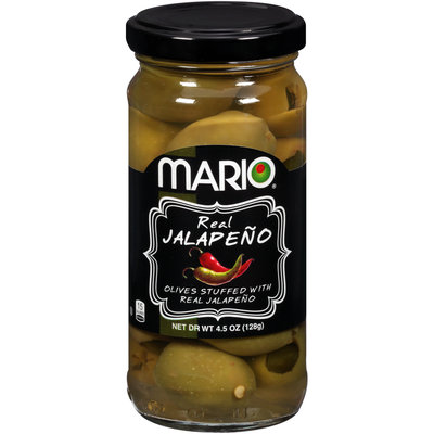 Mario® Real Jalapeno Stuffed Olives 4.5 oz. Jar