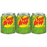 Sun Drop, 8 Fl Oz Cans, 6 Pack