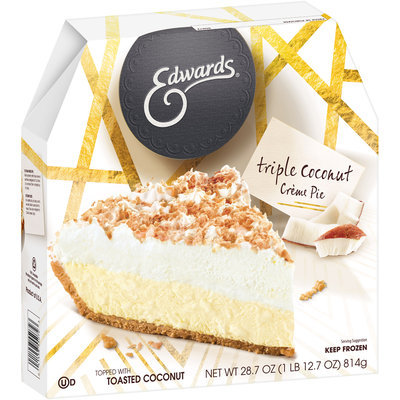 Edwards® Triple Coconut Creme Pie in a Cookie Crust 28.7 oz. Box