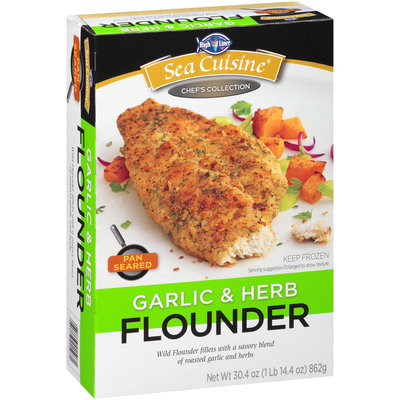 Sea Cuisine® Pan Seared Garlic & Herb Flounder 30.4 oz. Box
