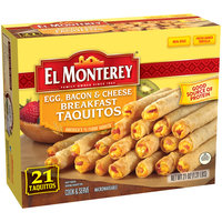 El Monterey® Egg, Bacon & Cheese Breakfast Taquitos 21 oz. Box