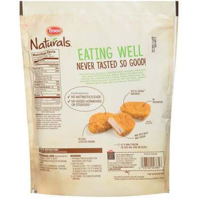 Tyson® Naturals™ Breaded Chicken Breast Nuggets 20 oz. Bag