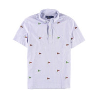 Ralph Lauren Mens Knit Oxford Rugby Polo Shirt