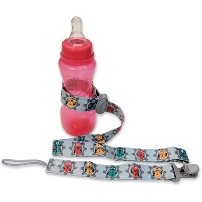 Petite Creations Pacifier & Bottle Holder Combo, Robots