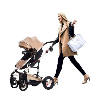 Baby Trend City Strollers for Newborn and Toddler Seat Strollers Safety Girls Mini Pram Pushchair (Rose Gold Bassinet Newborn seat)