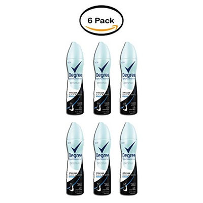 PACK OF 6 - Degree Women UltraClear Antiperspirant Deodorant Dry Spray Black + White Pure Clean 3.8 oz