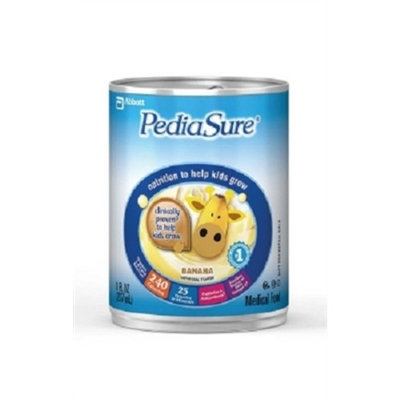 PediaSure Formula Banana, Pediatric Oral Supplement, 8 Ounce Can, Abbott 51884 - Case of 24