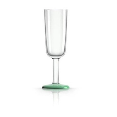 Marc Newson PM843 Flute Glass Nonslip Base Green