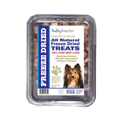 Healthy Breeds 840235147473 10 oz Shetland Sheepdog All Natural Freeze Dried Treats Beef Liver