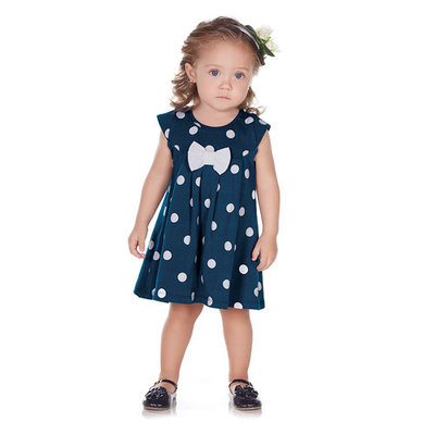 Pulla Bulla Baby Girl Infant Bow Polka Dot Dress