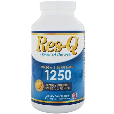 Res-Q, 1250, Omega-3 Fish Oil, 200 Softgels