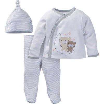 born Baby Unisex Take-Me-Home Outfit Set, 3-Piece