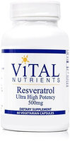 Vital Nutrient's Vital Nutrients Resveratrol Ultra High Potency 60 vcaps