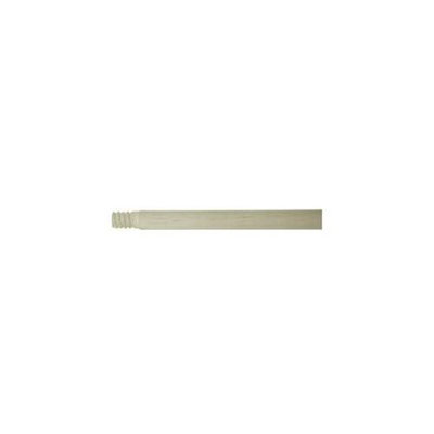 Quickie Brooms & Mops 54 in. Wood Handle with Threaded Connector Brown 54112-1