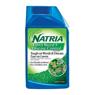 Natria 706450B Lawn Weed + Disease Control Liquid Concentrate, 24 Oz