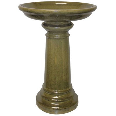 Gardman Usa SP Ceramic Bird Bath Lt Green