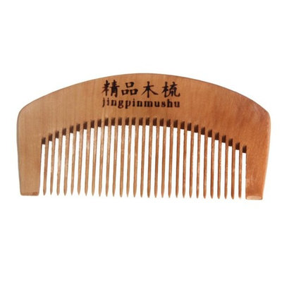 Dingji Natural Health Peach Wooden Mahogany Comb Present Hair Comb
