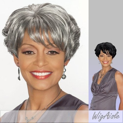 Foxy Silver (Charlotte) - Synthetic Full Wig in 1B