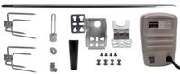 One Grill Hexagon Rotisserie Spit Kit with Stainless Rotisserie Motor - 37 inch