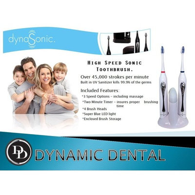 dynaSonic Duo Sonic Toothbrush with UV Sanitizer