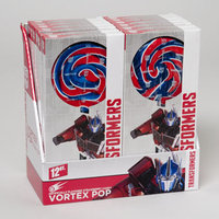 Dollaritemdirect LOLLIPOP TRANSFORMERS VORTEX 2.8OZ STRAWBERRY WINDOWBOX/PDQ, Case Pack of 24