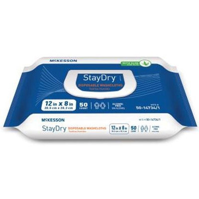 Staydry Washcloth Wet Disposable