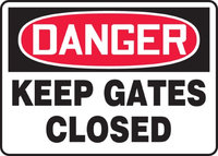 Accu Form KEEP GATES CLOSED