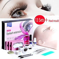 Vinmax Pro Eyelashes Extension Kit &Grafting Eyelash Tools Set&Full Mannequin Training Makeup False Eyelashes Extension Glue Tool Practice Kit Makeup For Beginner False Eyelash Extension Tools (13)
