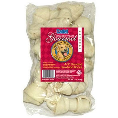IMS TRADING CORP Gourmet Dog Treats, Rawhide Bone, 4-5-In, 1-Lb.
