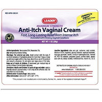 Leader Anti-Itch Vaginal Cream Max Strength 1 Oz (3 Pack)