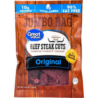 Wal-mart Stores, Inc. Great Value Beef Strips, Protein Snack, Original, 5.85oz