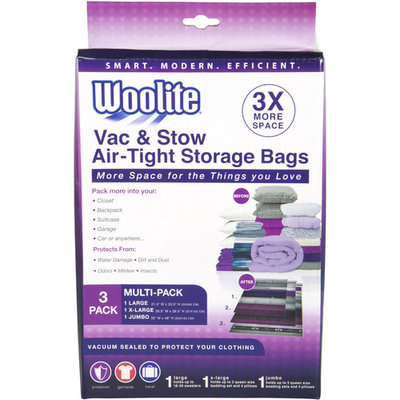 Woolite 3-Piece Vacuum Storage Bags Multi-Pack