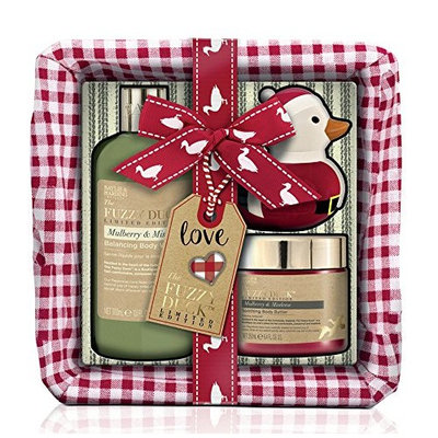 Baylis & Harding Luxury Gift Basket, Fuzzy Duck Festive Mulberry/Mistletoe