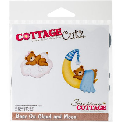 Cottage Cutz CC296 2.1 to 3.4 in. Cottagecutz Dies Bear On Cloud & Moon