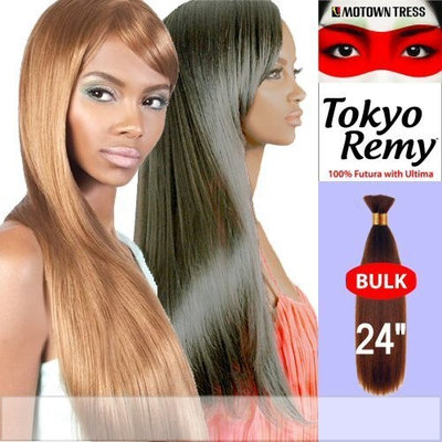TOKYO REMY BULK 24 inch (Motown Tress) - Yaky Protein Hair Blend Bulk in P4_27