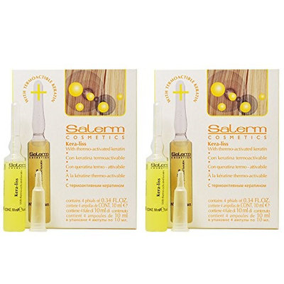 Salerm Kera-liss vials 4 x 0.34oz / 10ml (Pack of 2)