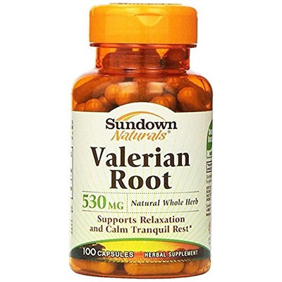 Sundown Naturals Valerian Root Capsules 100 Count per Bottle (11 Pack)