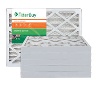 AFB Bronze MERV 6 15x25x2 Pleated AC Furnace Air Filter. Filters. 100% produced in the USA. (Pack of 6)