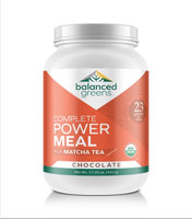 Balanced Greens Power Meal plus Matcha Tea, Vanilla, Organic, Vegan, Paleo, Gluten Free, Non GMO, Raw
