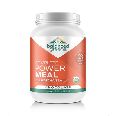 Balanced Greens Power Meal plus Matcha Tea, Vanilla, Organic, Vegan, Paleo, Gluten Free, Non GMO, Raw