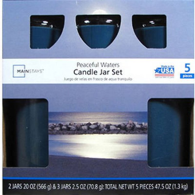 Lancaster Colony Mainstays Candle Collection, Peaceful Waters