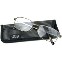 Foster Grant Men's T10 Reading Glasses, Silver