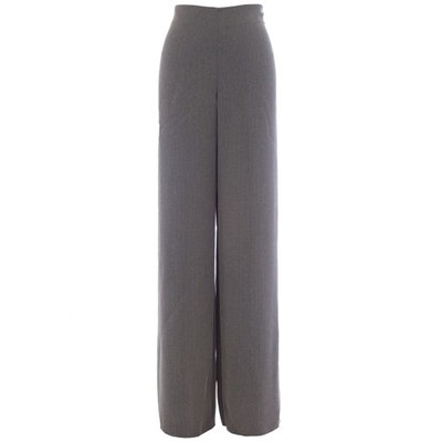 Giorgio Armani Textured Unhemmed Dress Pants IT 46 Beige and Black